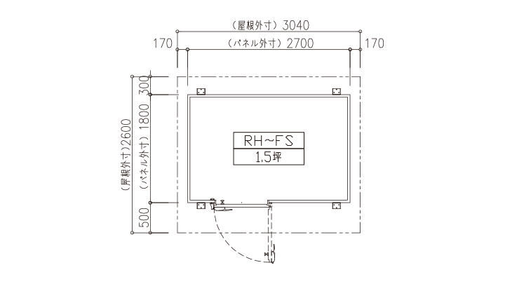 1.5坪（4.86m²）