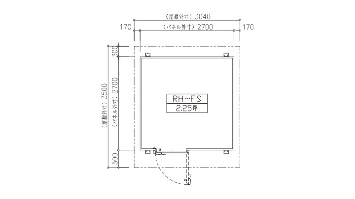 2.25坪（7.29m²）