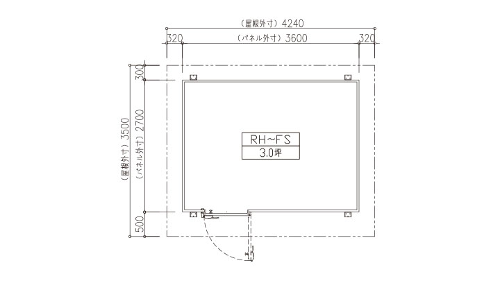 3.0坪(9.72m²)